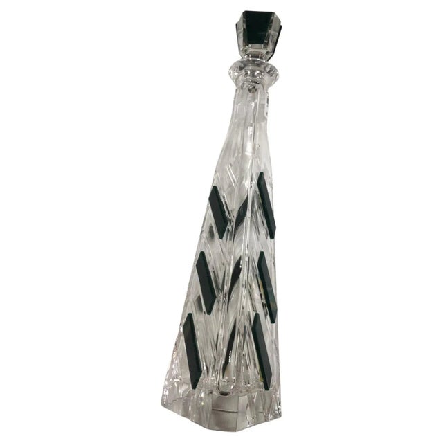 Art Deco Original Crystal Liqueur Bottle, Italy, 1940s For Sale - Image 10 of 10