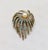 Les Bernard Vintage 1980s Signed Les Bernard Goldtone Faux-Pearl & Rhinestone Brooch For Sale - Image 4 of 6