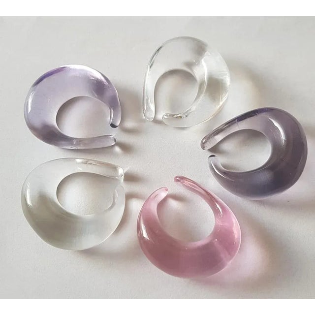 Vintage Napkin Holders in Original Box from Baccarat, Set of 5 For Sale - Image 6 of 6