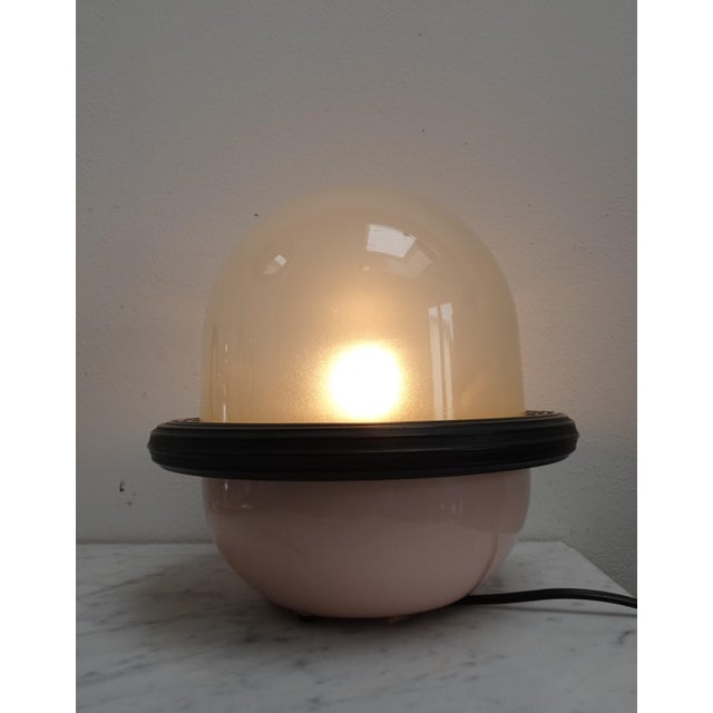 UFO Table Lamp in Glass and Metal attributed to Sicme, Italy, 1980s For Sale - Image 13 of 14