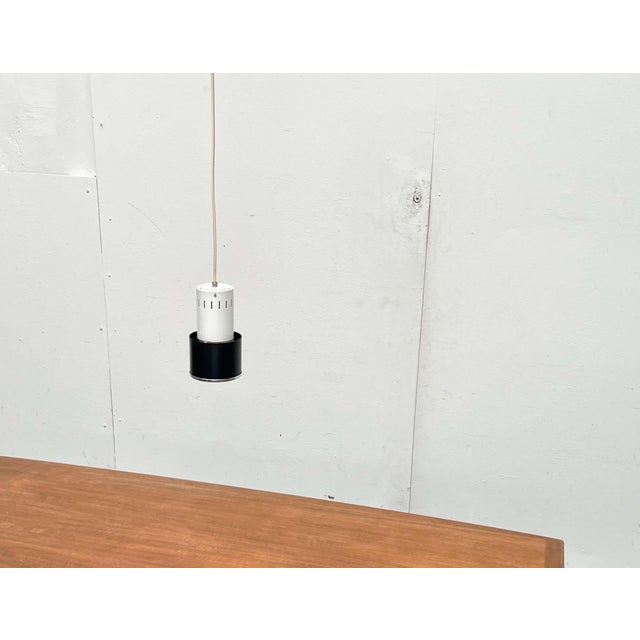 Mid-Century Dutch Minimalist Pendant Lamps attributed to Louis Kalff for Philips, 1950s, Set of 4 For Sale - Image 6 of 18