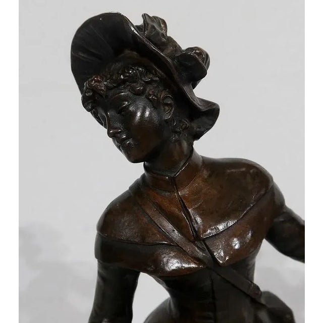 A.Gaudez, Miss Helyett, Late 19th Century, Bronze For Sale - Image 6 of 18
