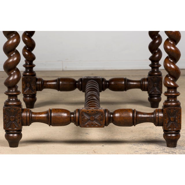 Late 19th Century French Henry II Carved Oak Writing Table For Sale - Image 16 of 18