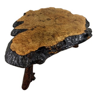 Large Tree Trunk Coffee Table by Frank Armich, Canada, 1970s For Sale