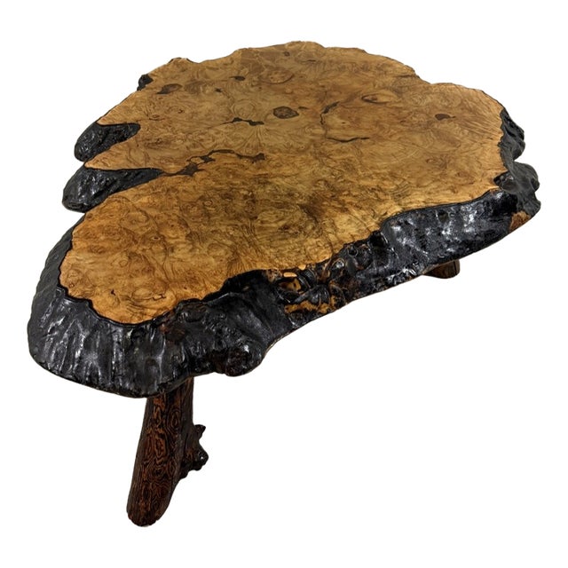 Large Tree Trunk Coffee Table by Frank Armich, Canada, 1970s For Sale