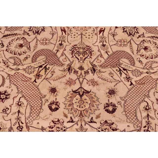 1990's Agra 2 Pak-Persian Gold/Green Wool Rug - 9'2'' X 12'1'' For Sale - Image 4 of 9