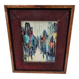 Vintage Mid Century Modern Signed Abstract Painting