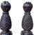 Black Early 20th Century Pair of 34" Large Black Cast Iron Pineapple Architectural Finials Outdoor Statues For Sale - Image 8 of 10