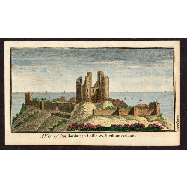 An authentic 18th-century English copperplate engraving from a topographical series documenting historic landscapes and...