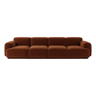 Abundancia Sofa in Brown Velvet by Moanne For Sale