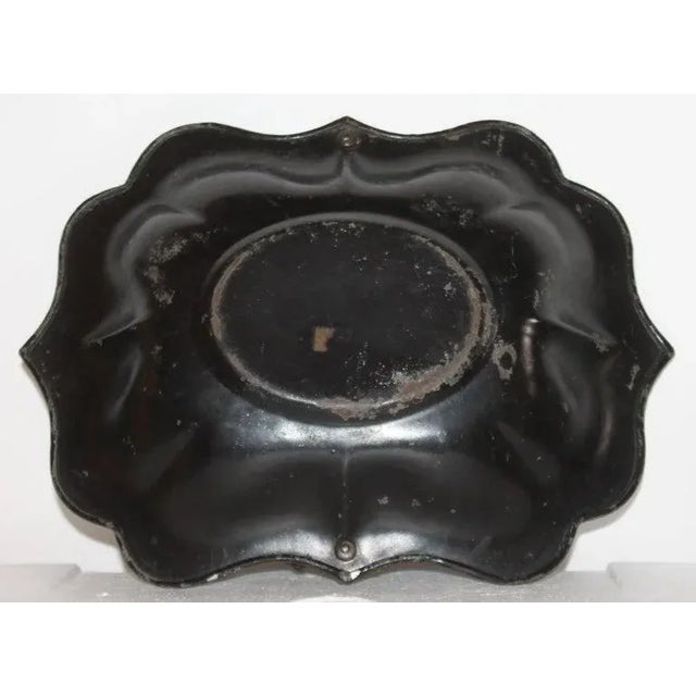 Late 19th Century Fantastic 19th Century Hand Painted Enamel Basket For Sale - Image 5 of 6