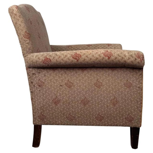 2000 - 2009 Antique English Mahogany Lounge Chair For Sale - Image 5 of 13