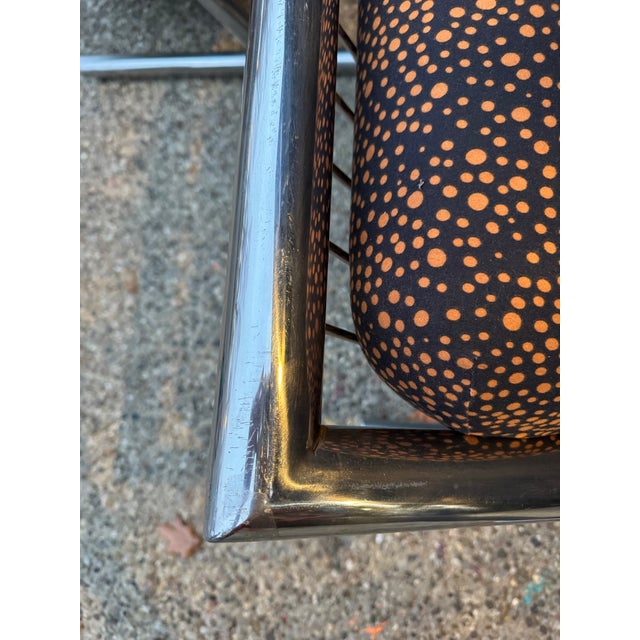 Plato Ginello Lounge Chairs, Pair – Institutional Modern, Chrome Frame, C. 1960s For Sale - Image 10 of 12