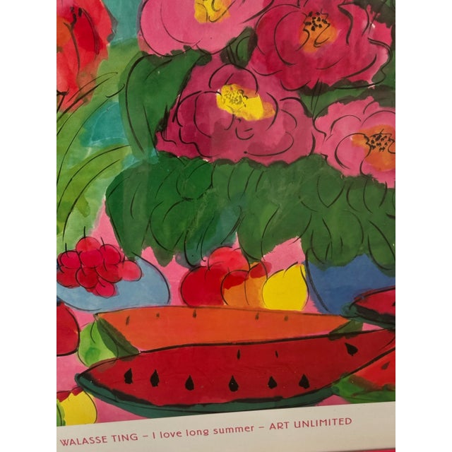 1990s “I Love Long Summer“ Print by Walasse Ting For Sale - Image 4 of 14