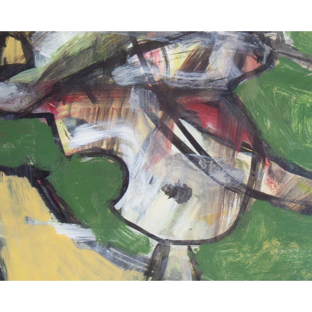 Green Abstract Mixed Media Painting by James L. Bruch For Sale - Image 8 of 8