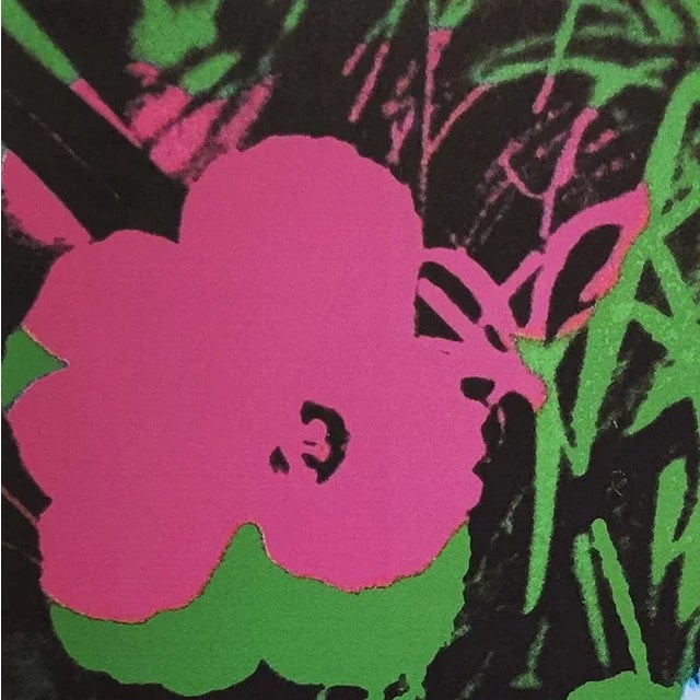 Mid-Century Modern Andy Warhol, Flowers, Lithograph, 1980s For Sale - Image 3 of 12