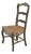 French Country Woven Seat Ladder Back Chair For Sale