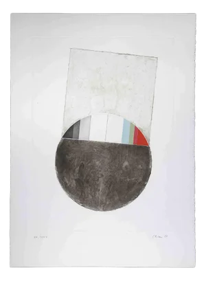 Eugenio Carmi, Abstract Composition, Etching, 1987