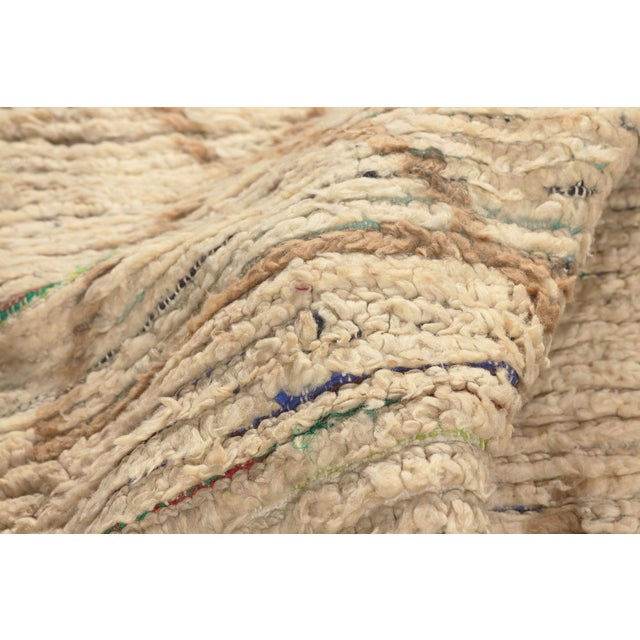 Berber Tribes of Morocco Vintage Azilal Boucherouite Moroccan Rug, 03'03 X 04'08 For Sale - Image 4 of 10