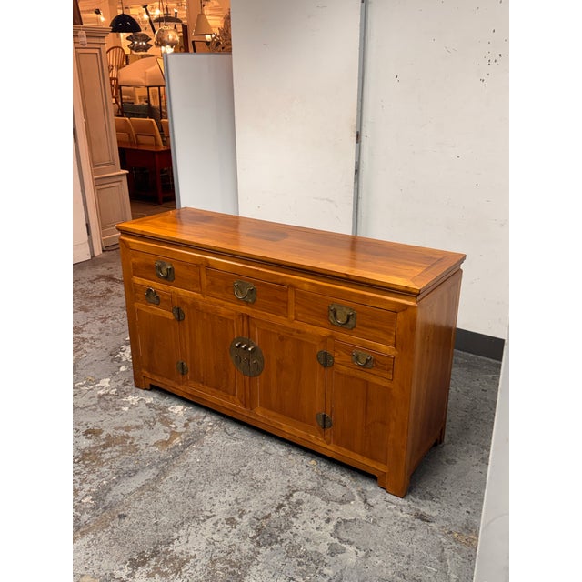 Asian Vintage Asian Rosewood Sideboard For Sale - Image 3 of 12