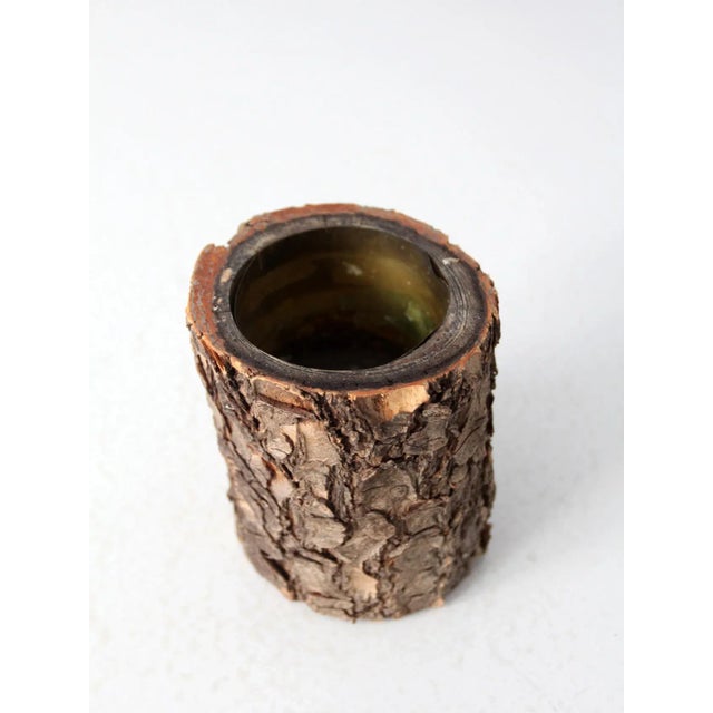 Vintage Rustic Log Bowl For Sale - Image 4 of 8