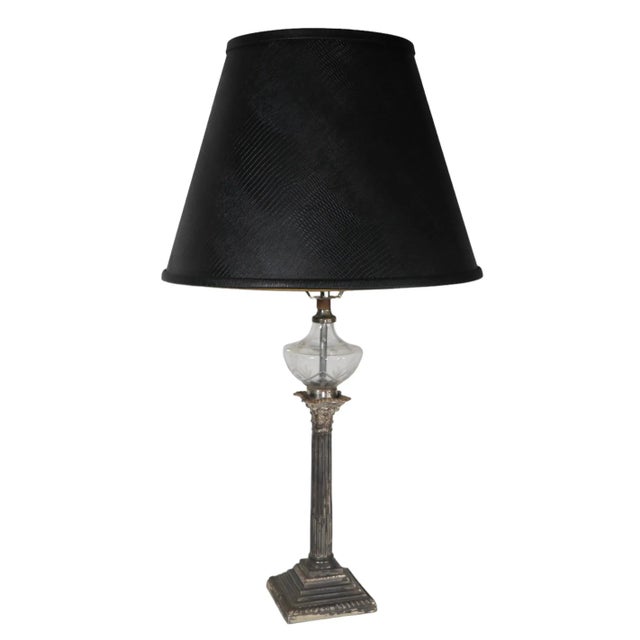Classical Columnar Candle Stick Lamp For Sale - Image 9 of 11
