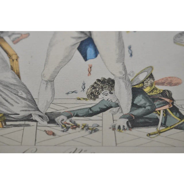 "New Year's Gifts" Hand Colored French Engraving For Sale In San Francisco - Image 6 of 7