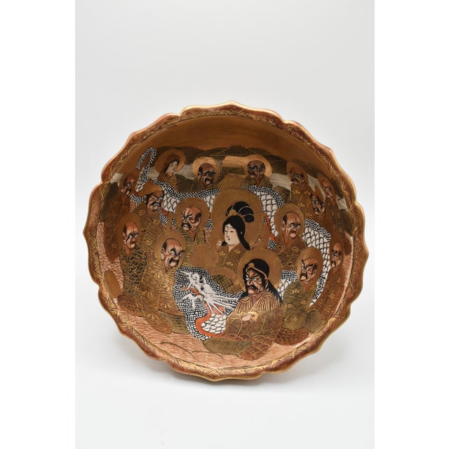 Japanese Meiji Pedestal Satsuma Bowl For Sale - Image 13 of 13