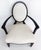 White Late 20th Century Barbara Barry for Baker Furniture Oval X-Back Club Chair For Sale - Image 8 of 11