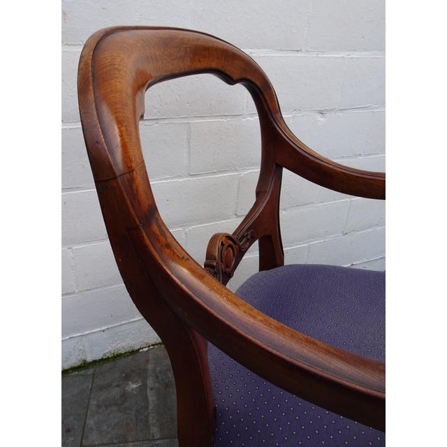 Antique Victorian Armchair in Walnut, 1890s For Sale - Image 11 of 17