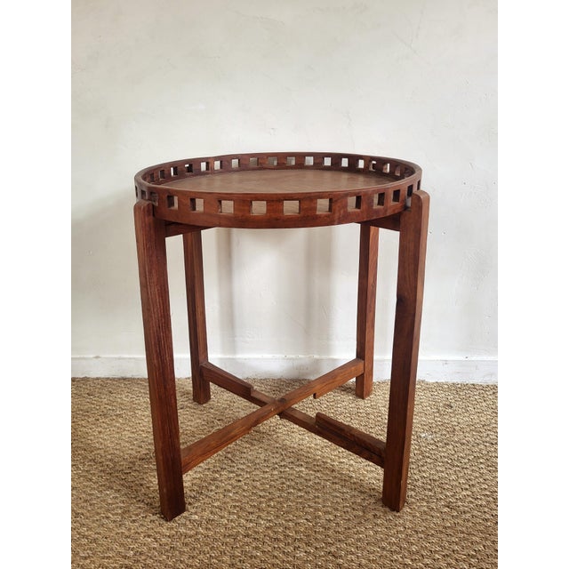 1990s Side Table with Removable Tray, 1990s For Sale - Image 5 of 5