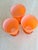 Contemporary Orange Yellow Cased Glasses - Set of 3 For Sale - Image 3 of 4