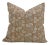 Handmade Floral Print Decorative Cushion Cover in Linen Blend 14x36 Inch -Haridwar For Sale