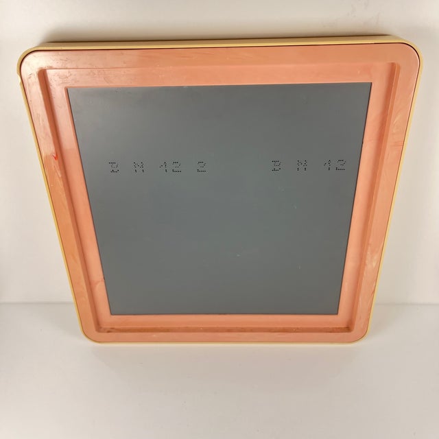 Square Cream Plastic Mirror with Rounded Edges, 1970s-1980s For Sale - Image 6 of 12