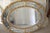 Vintage Hollywood Regency Gold Gilt Oval Mirror W / Etched Floral Bevel Glass Border, Leaf & Acorn Ornate Frame- 50" For Sale - Image 11 of 18
