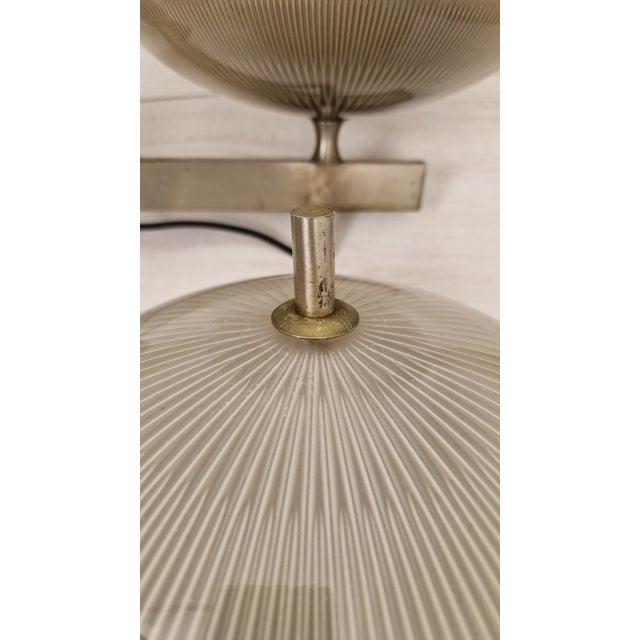 1960s Delta Wall Lamps in Burnished Brass with Double Fresnel Glass by Sergio Mazza for Artemide, 1960s, Set of 2 For Sale - Image 5 of 10