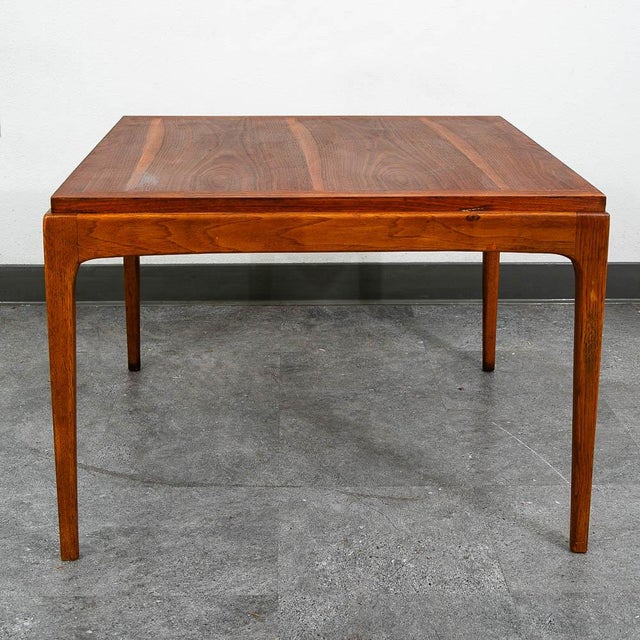 1960s Mid Century Modern End Table Lane Side Walnut Vintage Square MCM Style 997-06 For Sale - Image 5 of 10