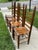 Farmhouse Early 1900s Ladderback and Slat Seat Dining Chairs, Set of 4 For Sale - Image 3 of 13