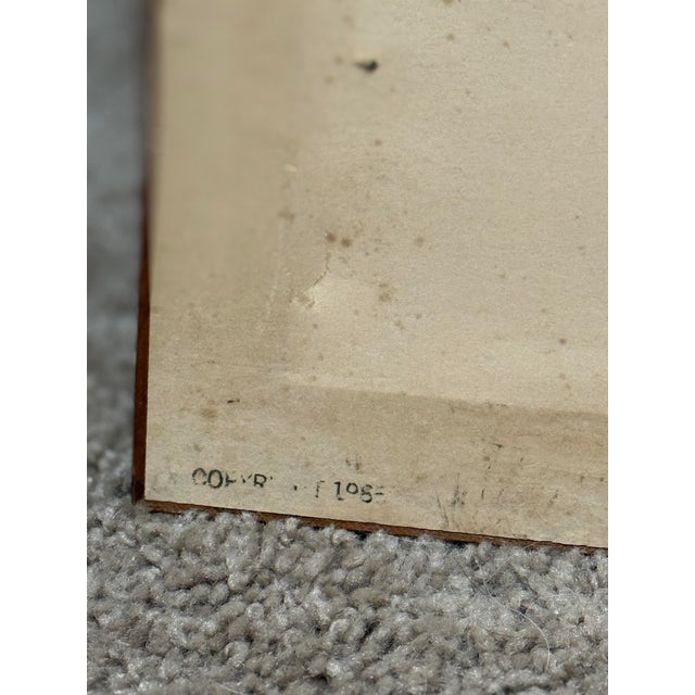 Vintage Design With Scissors Nursery Art 1985, Signed by r.w. For Sale In Washington DC - Image 6 of 7