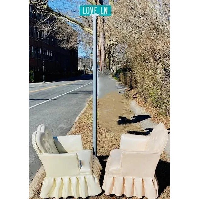 Textile A Boudoir Sweetheart Chair Attributed to LoveShackFancy For Sale - Image 7 of 11