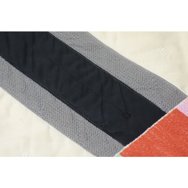 Eugenio Carmi, Italian Abstract Tapestry, 1980s, Silk For Sale - Image 8 of 15