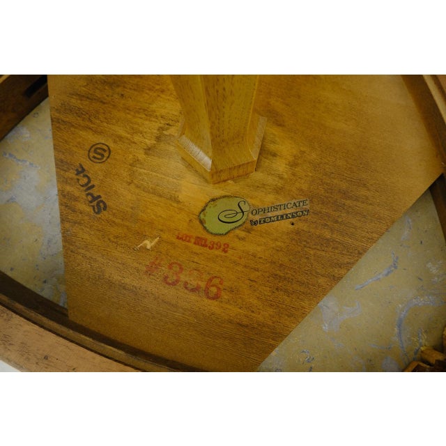 Tomlinson Triangular Marble Top Side End Occasional Table Stand c1970s MINT For Sale - Image 6 of 14