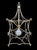 Vintage fixture in the shape of a pagoda lantern. There is both silver and gold colors in this piece so it can blend...