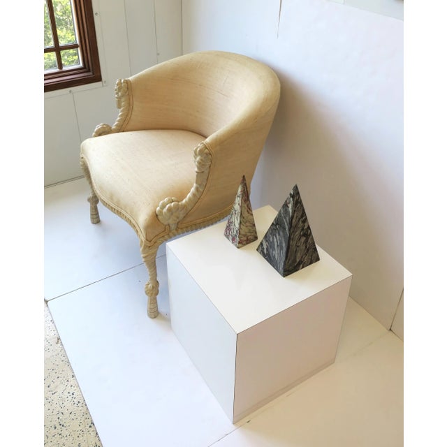 Gray Italian Obelisk Pyramid Decorative Objects, Set For Sale - Image 8 of 12