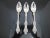 Antique Alvin Sterling Silver Old Orange Blossom 5 7/8" Citrus Spoon Set of 3 For Sale - Image 4 of 10