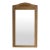 Circa 1910 French Art Nouveau Natural Wood Wall Mirror, Large Scale For Sale