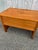 Danish Modern Teak Writing Desk With Finished Back on Castor Wheels For Sale In Portland, ME - Image 6 of 13