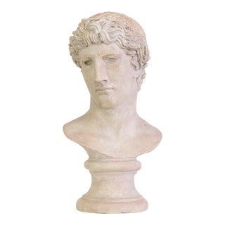 Vintage Alexander the Great Plaster Bust For Sale