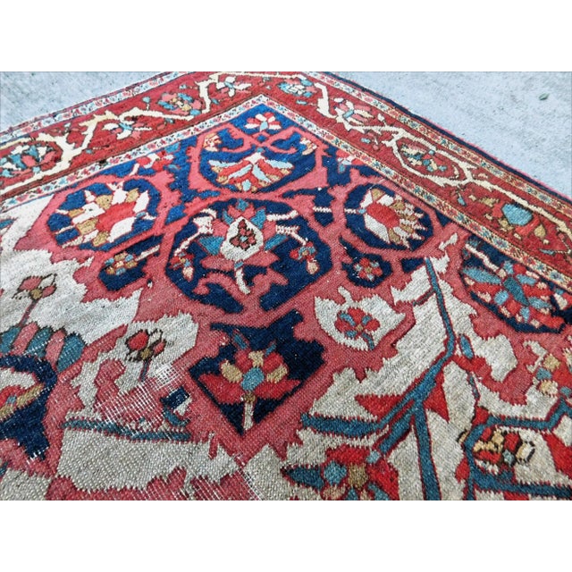 1920s Antique Persian Ferghan Rug, 3'2"x 5'1" For Sale - Image 9 of 12