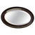 Brown Large Edwardian Wood Finish Oval Mirror, 1900s For Sale - Image 8 of 8